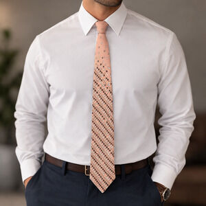 Vintage 70s Santavelli Wembley Mauve Diamond Pattern Wide Tie